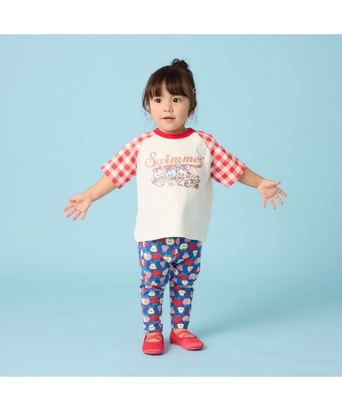 Belle Maison(ベルメゾン)の「SWIMMERコラボ ラグラン半袖Tシャツ(Tシャツ/カットソー・キッズ・レッド系その他3/ブルー系その他2・80/90/100/110/120)」の6枚目の写真