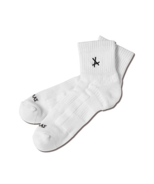 AKTR（アクター）の「AKTR ATLAS SOCKS "SHORT"（アクター アトラス ソックス 「ショート」）（ソックス/靴下・メンズ・ホワイト系/ブラック系・MEDIUM/LARGE）」の2枚目の写真