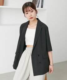 ライトテックリネン半袖シャツジャケット