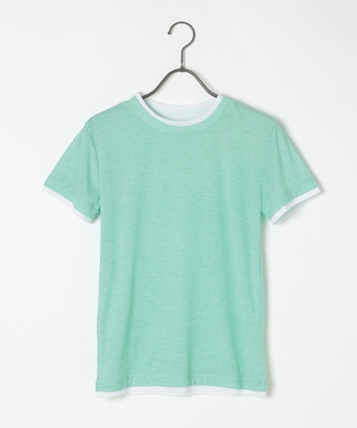 GEORGE'S（ジョージズ）の「レイヤードTシャツ（Tシャツ/カットソー・レディース・ベージュ/ブルー/ブラック/ブラウン/レッド・FREE）」の21枚目の写真