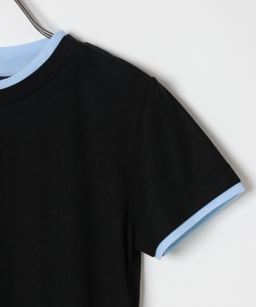 GEORGE'S（ジョージズ）の「レイヤードTシャツ（Tシャツ/カットソー・レディース・ベージュ/ブルー/ブラック/ブラウン/レッド・FREE）」の15枚目の写真