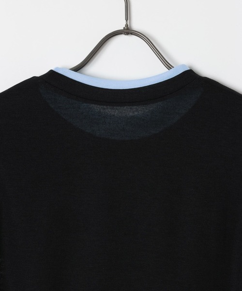 GEORGE'S（ジョージズ）の「レイヤードTシャツ（Tシャツ/カットソー・レディース・ベージュ/ブルー/ブラック/ブラウン/レッド・FREE）」の17枚目の写真