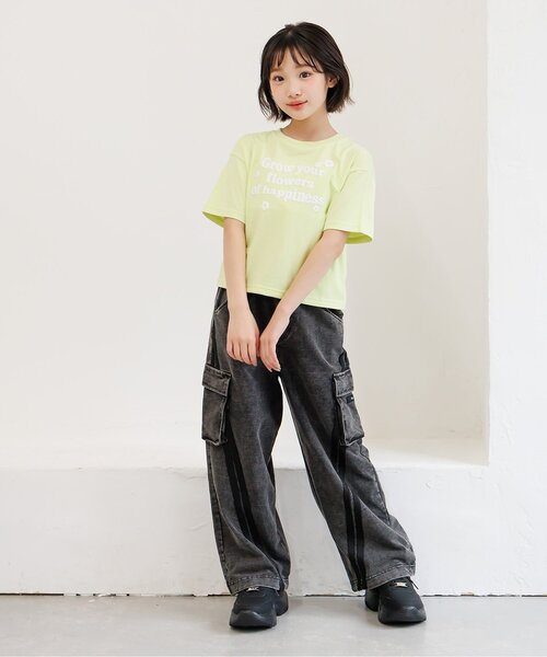 algy(アルジー)の「カットデニムラインパンツ(デニムパンツ・キッズ・サックスブルー/グレー・130/140/150/160)」の10枚目の写真
