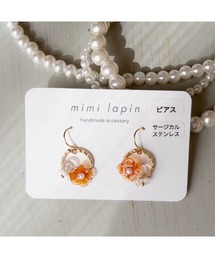 【mimi lapin】揺れる小さなフラワーリースピアス(MA)
