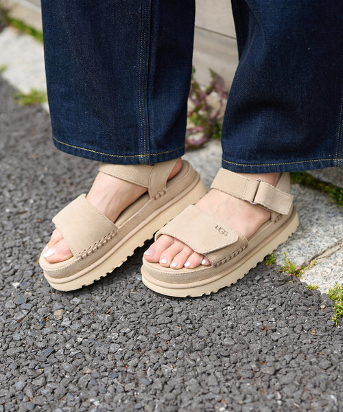 FREAK'S STORE（フリークスストア）の「UGG/アグ W GOLDENSTAR[23.0cm～24.0cm展開]/ゴールデンスター（サンダル・レディース・キャメル/ブラック/ベージュ・7/6）」の5枚目の写真