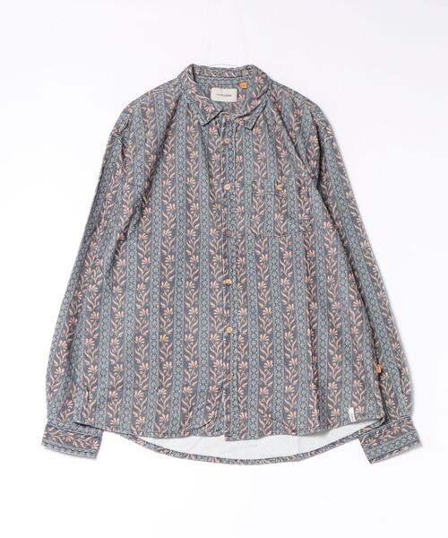 TCSS(ティーシーエスエス)の「LS SHIRT/Critical Slide(クリティカルスライド)TCSS 総柄 長袖シャツ レギュラーカラー プリントシャツ カジュアルシャツ リラックスフィット ヴィンテージライク(シャツ/ブラウス・メンズ・ブルー・X-LARGE)」の1枚目の写真
