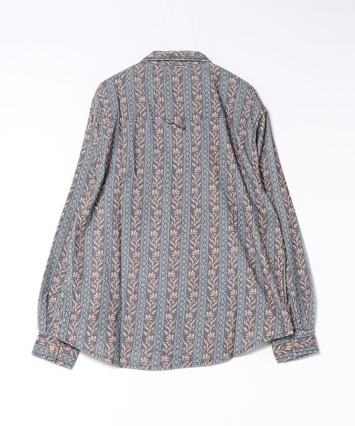 TCSS(ティーシーエスエス)の「LS SHIRT/Critical Slide(クリティカルスライド)TCSS 総柄 長袖シャツ レギュラーカラー プリントシャツ カジュアルシャツ リラックスフィット ヴィンテージライク(シャツ/ブラウス・メンズ・ブルー・X-LARGE)」の2枚目の写真