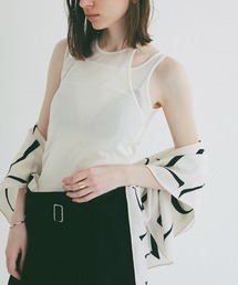 セール】HEATHER COTTON KNIT TUBETOP（チューブトップ）｜CLANE