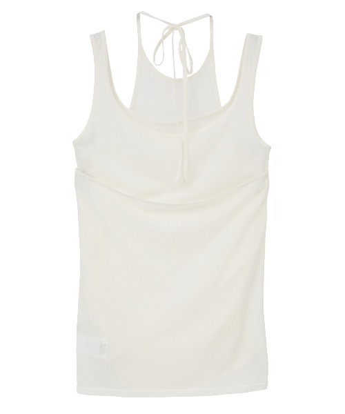 CLANE(クラネ)の「LAYER SHEER SET TOPS(タンクトップ・レディース・ブラウン/ブラック/ホワイト・1/2)」の4枚目の写真