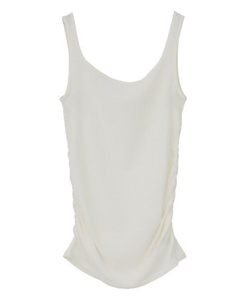 CLANE(クラネ)の「LAYER SHEER SET TOPS(タンクトップ・レディース・ブラウン/ブラック/ホワイト・1/2)」の9枚目の写真