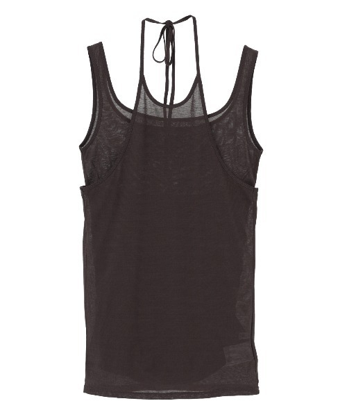 CLANE(クラネ)の「LAYER SHEER SET TOPS(タンクトップ・レディース・ブラウン/ブラック/ホワイト・1/2)」の11枚目の写真