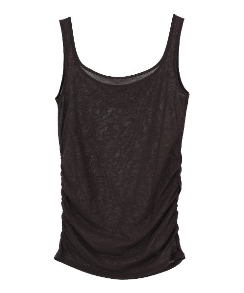 CLANE(クラネ)の「LAYER SHEER SET TOPS(タンクトップ・レディース・ブラウン/ブラック/ホワイト・1/2)」の17枚目の写真