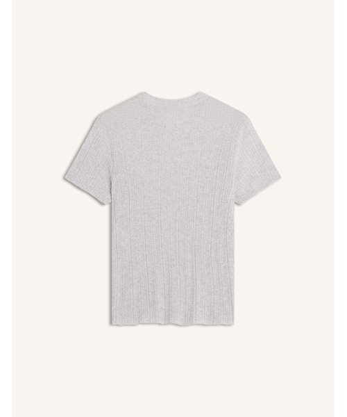 Maison Kitsune(メゾンキツネ)の「BABY FOX FINE RIB KNITTED TEE-SHIRT(Tシャツ/カットソー・レディース・ライトグレー・M/S/XS/L)」の3枚目の写真