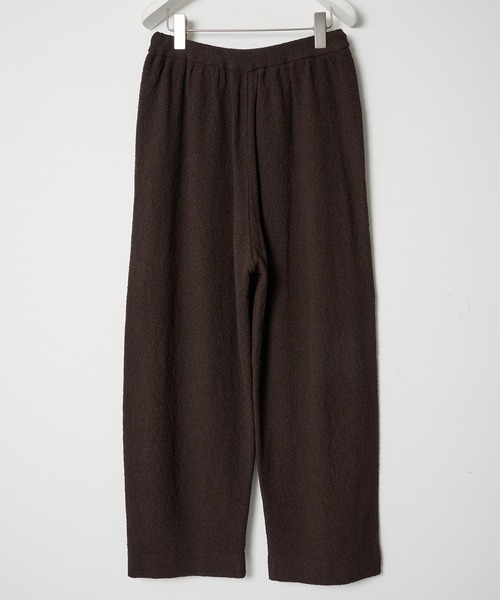 walenode（ウェルノード）の「【walenode】Paper boucle Uncle pants（その他パンツ・メンズ・ダークブラウン・1）」の2枚目の写真