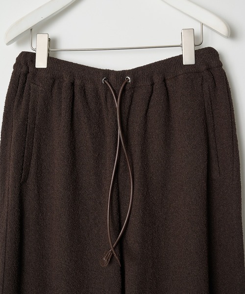 walenode（ウェルノード）の「【walenode】Paper boucle Uncle pants（その他パンツ・メンズ・ダークブラウン・1）」の3枚目の写真
