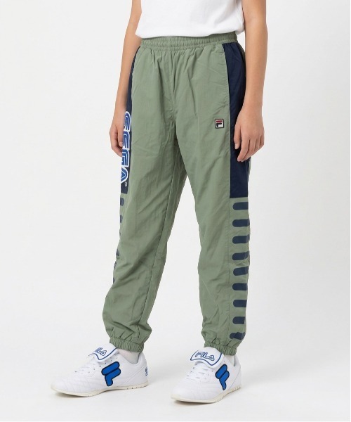 68349　フィラ　パンツ　緑チェック　Ｍ セール】FILA｜フィラのパンツ（グリーン・カーキ/緑色系・速乾）通販