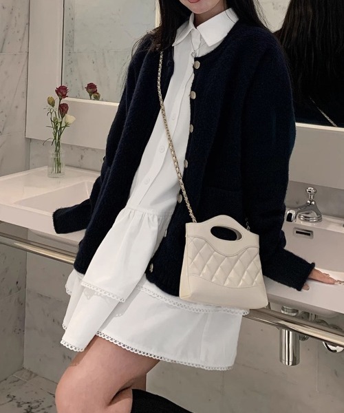 Miniministore(ミニミニストア)の「ティアードチュニックシャツワンピース長袖(シャツワンピース・レディース・ホワイト・M/XL/L)」の10枚目の写真