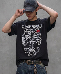 SILVER BULLET（シルバーバレット）の「『SILVER BULLET SELECT AP/シルバーバレットセレクト』スケルトンプリント半袖Tシャツ【Z】（Tシャツ/カットソー）」
