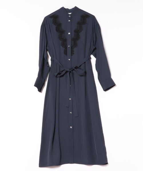 DESIGNWORKS(デザインワークス)の「レースコンビシャツワンピース(ワンピース・レディース・アイボリー/ネイビー・38)」の22枚目の写真