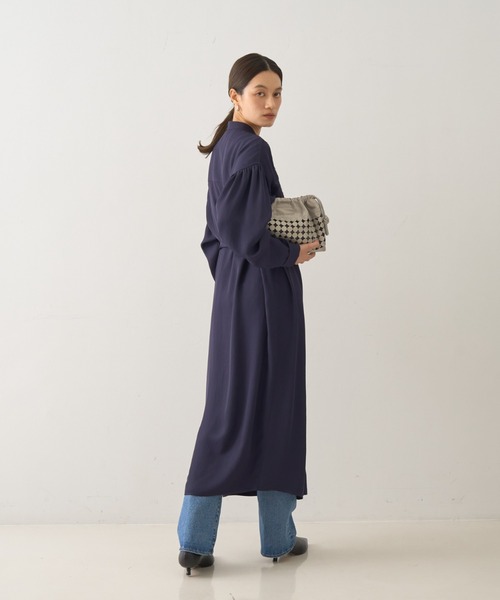 DESIGNWORKS(デザインワークス)の「レースコンビシャツワンピース(ワンピース・レディース・アイボリー/ネイビー・38)」の5枚目の写真