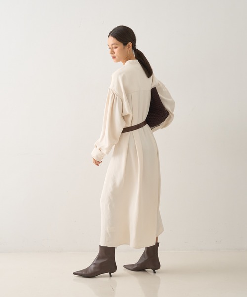 DESIGNWORKS(デザインワークス)の「レースコンビシャツワンピース(ワンピース・レディース・アイボリー/ネイビー・38)」の11枚目の写真