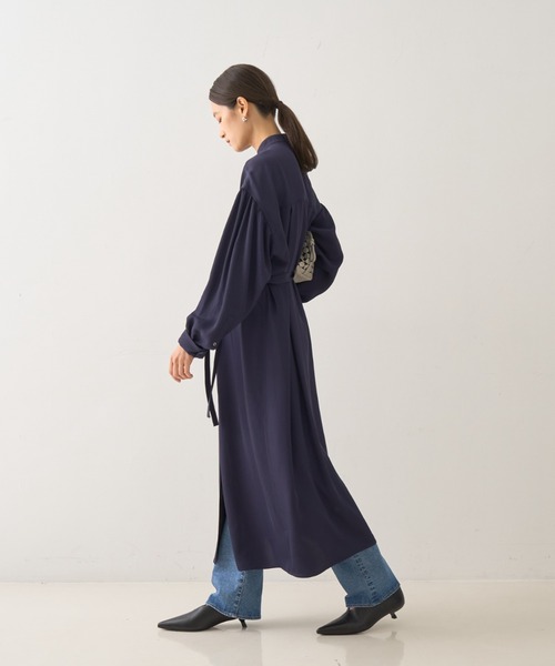 DESIGNWORKS(デザインワークス)の「レースコンビシャツワンピース(ワンピース・レディース・アイボリー/ネイビー・38)」の13枚目の写真