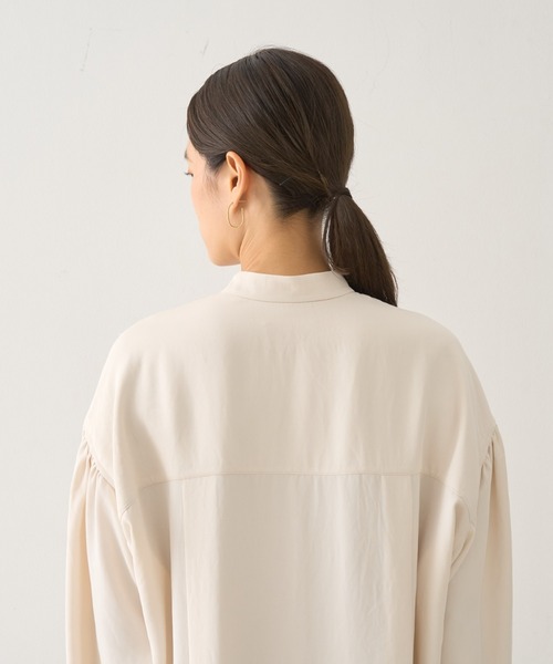 DESIGNWORKS(デザインワークス)の「レースコンビシャツワンピース(ワンピース・レディース・アイボリー/ネイビー・38)」の17枚目の写真