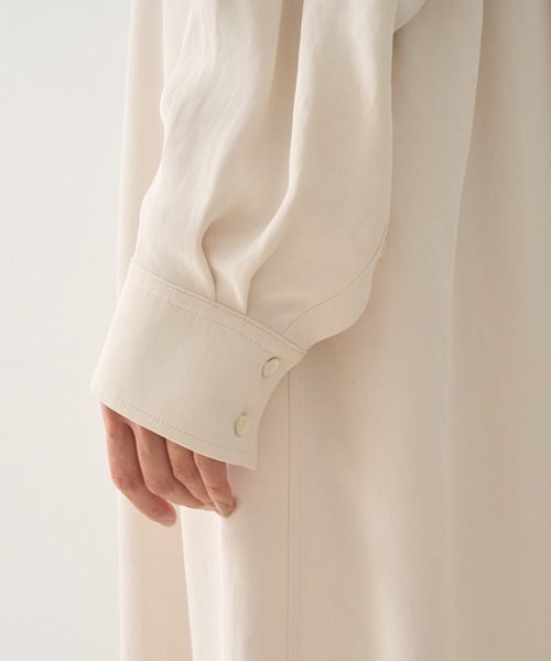 DESIGNWORKS(デザインワークス)の「レースコンビシャツワンピース(ワンピース・レディース・アイボリー/ネイビー・38)」の19枚目の写真