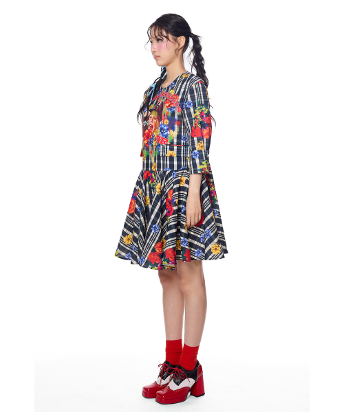 GREEDILOUS(グリディアス)の「YH Baby Joy Check Onepiece(ワンピース・レディース・その他・X-SMALL/SMALL/MEDIUM/LARGE)」の3枚目の写真