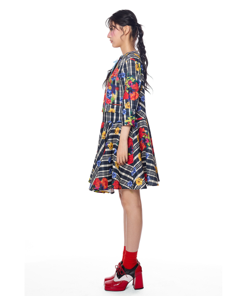 GREEDILOUS(グリディアス)の「YH Baby Joy Check Onepiece(ワンピース・レディース・その他・X-SMALL/SMALL/MEDIUM/LARGE)」の4枚目の写真