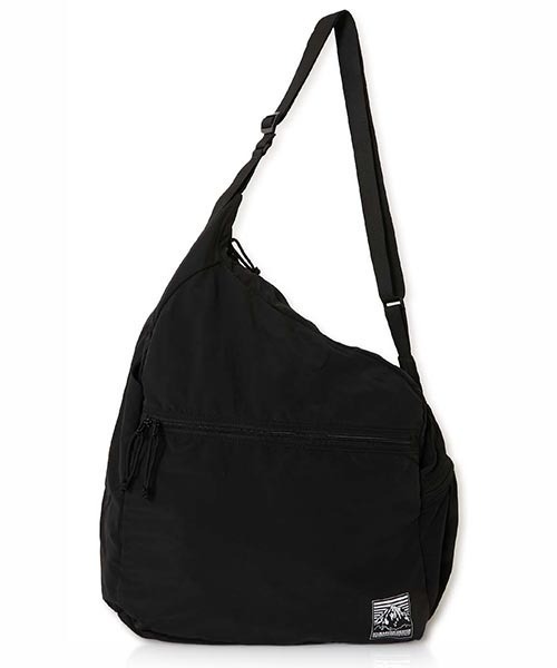 HIGH! STANDARD(ハイスタンダード)の「MT. RAINIER DESIGN /ウインドシェッド パッカブル ドロップバッグ(ショルダーバッグ・メンズ・オリーブ/ブラック/チャコールグレー・ONE)」の2枚目の写真