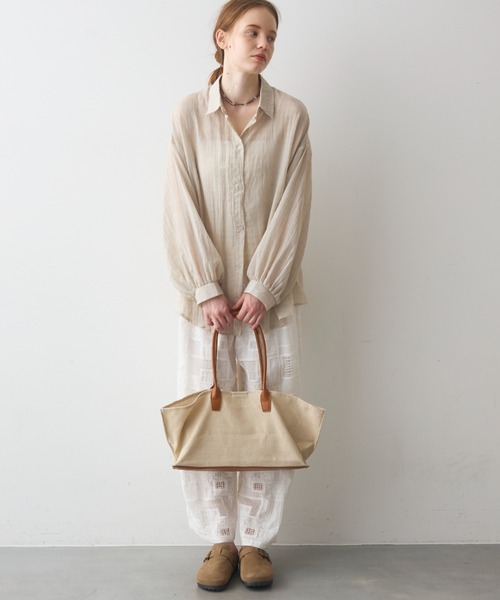 Crisp(クリスプ)の「natural combi tote bag / ナチュラルコンビトートバッグ(トートバッグ・レディース・ブラウン/ブラック・ONESIZE)」の17枚目の写真