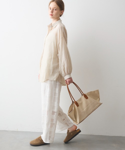 Crisp(クリスプ)の「natural combi tote bag / ナチュラルコンビトートバッグ(トートバッグ・レディース・ブラウン/ブラック・ONESIZE)」の19枚目の写真