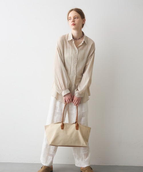 Crisp(クリスプ)の「natural combi tote bag / ナチュラルコンビトートバッグ(トートバッグ・レディース・ブラウン/ブラック・ONESIZE)」の21枚目の写真