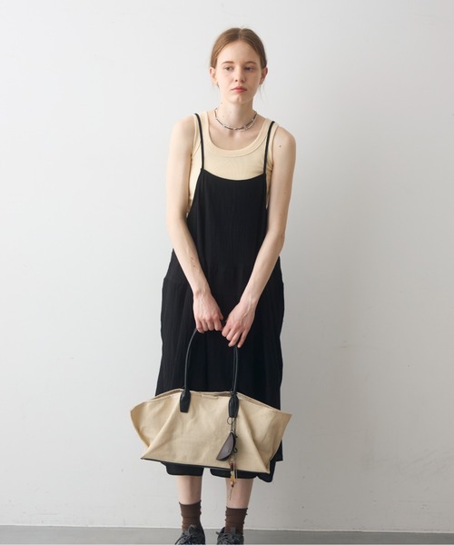 Crisp(クリスプ)の「natural combi tote bag / ナチュラルコンビトートバッグ(トートバッグ・レディース・ブラウン/ブラック・ONESIZE)」の7枚目の写真
