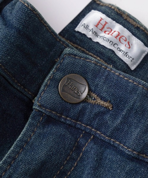 HANES（ヘインズ）の「【78】【Hanes/ヘインズ】ストレッチ レギュラーフィット デニムショートパンツ（デニムパンツ・メンズ・ライトブルー/ブルー/ワンウォッシュ・S/M/L/XL）」の14枚目の写真