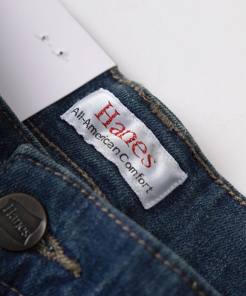 HANES（ヘインズ）の「【78】【Hanes/ヘインズ】ストレッチ レギュラーフィット デニムショートパンツ（デニムパンツ・メンズ・ライトブルー/ブルー/ワンウォッシュ・S/M/L/XL）」の13枚目の写真