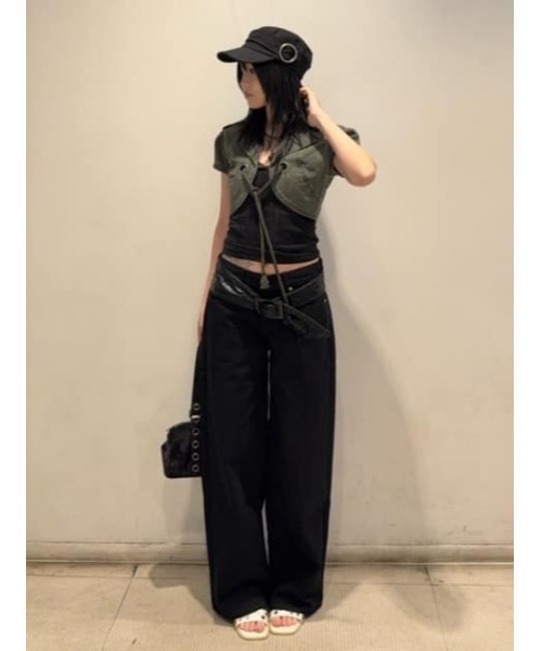 LAGUA GEM（ラグアジェム）の「THICK TIE ベルト（ベルト・レディース・ブラック・FREE）」の15枚目の写真
