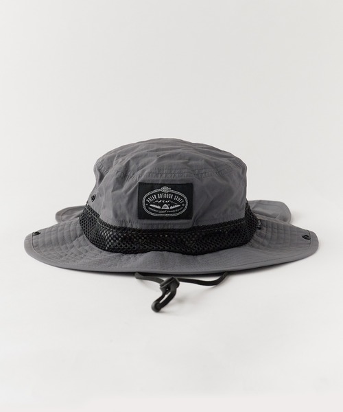 POLeR(ポーラー)の「POLeR/ポーラー 2WAY DRAW+SUNGUARD BRIM HAT サンガード付き メッシュブリムハット メンズ サファリハット アウトドアハット 2026年 夏 夏服(ハット・メンズ・ブラック/ネイビー/グレー・ONE SIZE)」の10枚目の写真