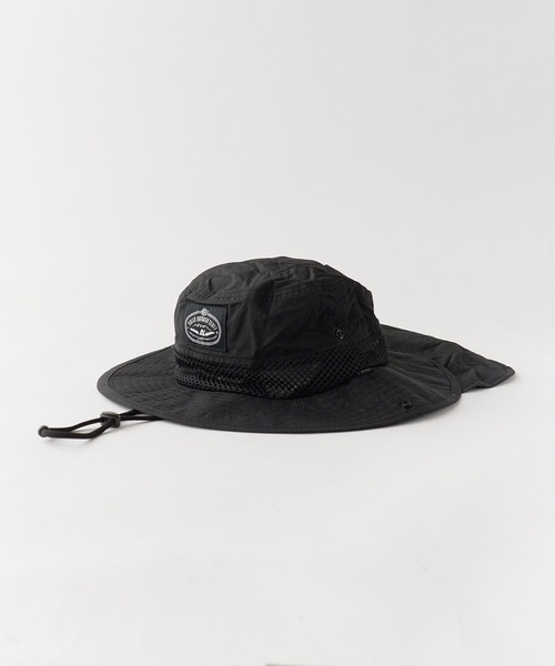 POLeR(ポーラー)の「POLeR/ポーラー 2WAY DRAW+SUNGUARD BRIM HAT サンガード付き メッシュブリムハット メンズ サファリハット アウトドアハット 2026年 夏 夏服(ハット・メンズ・ブラック/ネイビー/グレー・ONE SIZE)」の5枚目の写真