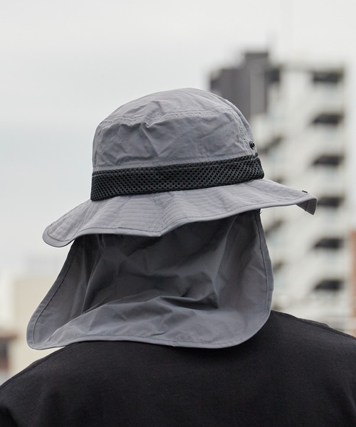 POLeR(ポーラー)の「POLeR/ポーラー 2WAY DRAW+SUNGUARD BRIM HAT サンガード付き メッシュブリムハット メンズ サファリハット アウトドアハット 2026年 夏 夏服(ハット・メンズ・ブラック/ネイビー/グレー・ONE SIZE)」の22枚目の写真