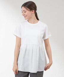 AMACA（アマカ）の「切替チュニックカットソー（Tシャツ/カットソー）」