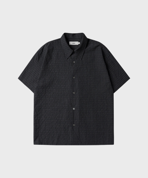 LEIRE（ルアール）の「リンクルシアサーカー小チェックシャツ[ブラック]（シャツ/ブラウス・メンズ・その他・X-LARGE/MEDIUM/LARGE）」の7枚目の写真