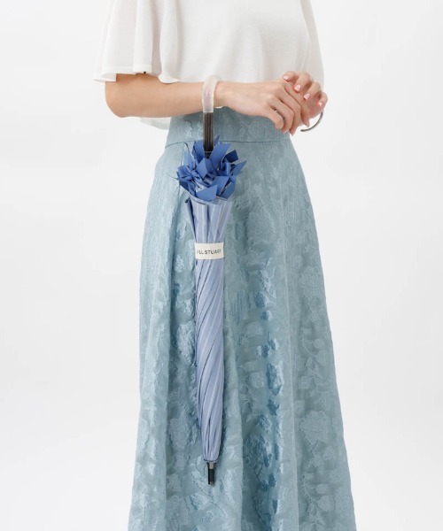 JILL STUART（ジルスチュアート）の「【 JILL STUART（ジル スチュアート）】・WEB限定・　リボン付き晴雨兼用パラソル(長傘)（長傘・レディース・ブラック/サックスブルー・FREE）」の7枚目の写真