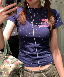 2026年新作/ドットロゴスタープリントTシャツ/半袖
