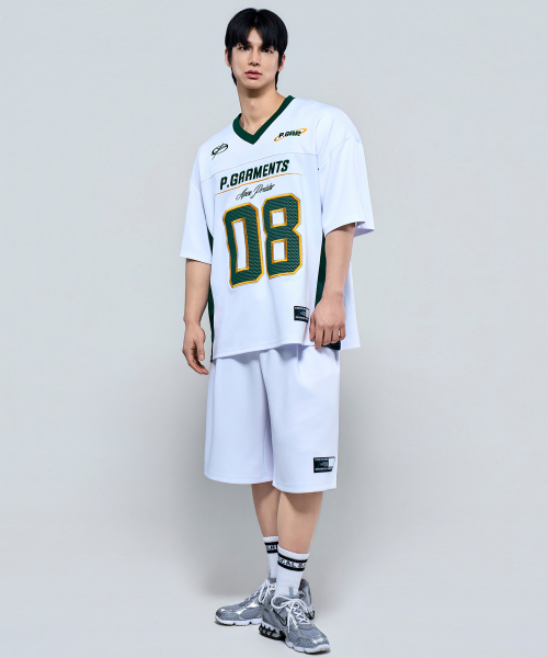 PHYSICAL GARMENTS（フィジカルガーメンツ）の「P2631 ソフトクッション フットボール バミューダパンツ [2COLOR]（その他パンツ・メンズ・ホワイト/ブラック・LARGE/XX-LARGE）」の4枚目の写真