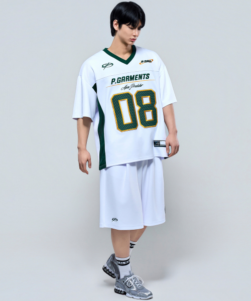 PHYSICAL GARMENTS（フィジカルガーメンツ）の「P2631 ソフトクッション フットボール バミューダパンツ [2COLOR]（その他パンツ・メンズ・ホワイト/ブラック・LARGE/XX-LARGE）」の5枚目の写真