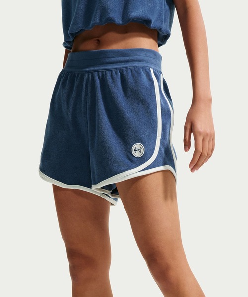 NIKE(ナイキ)の「NIKE W NSW NK CHLL TRRY TWL SHOR IF0572(その他パンツ・メンズ・ホワイト/ネイビー・S/M)」の2枚目の写真