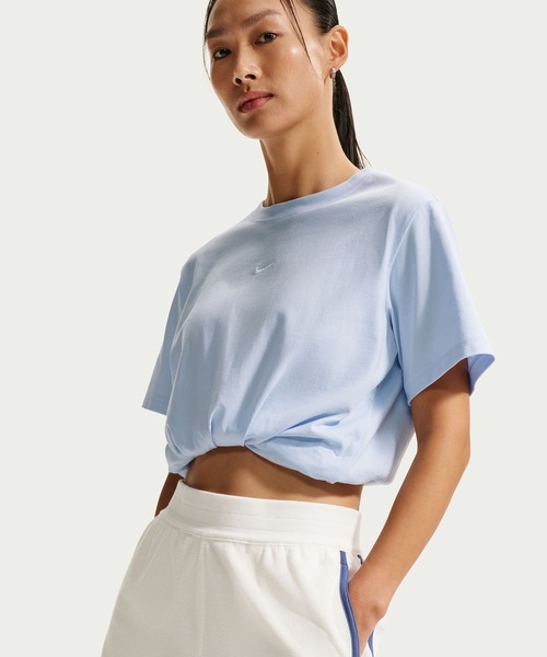 NIKE(ナイキ)の「NIKE W NSW NK CHLL TRRY TWL SHOR IF0572(その他パンツ・メンズ・ホワイト/ネイビー・S/M)」の4枚目の写真