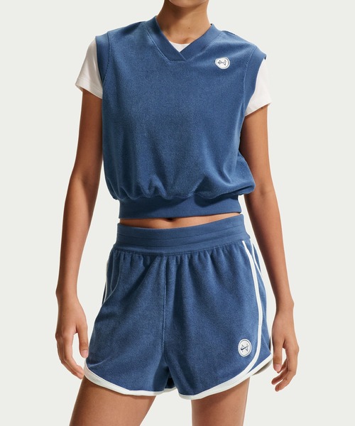 NIKE(ナイキ)の「NIKE W NSW NK CHLL TRRY TWL SHOR IF0572(その他パンツ・メンズ・ホワイト/ネイビー・S/M)」の7枚目の写真